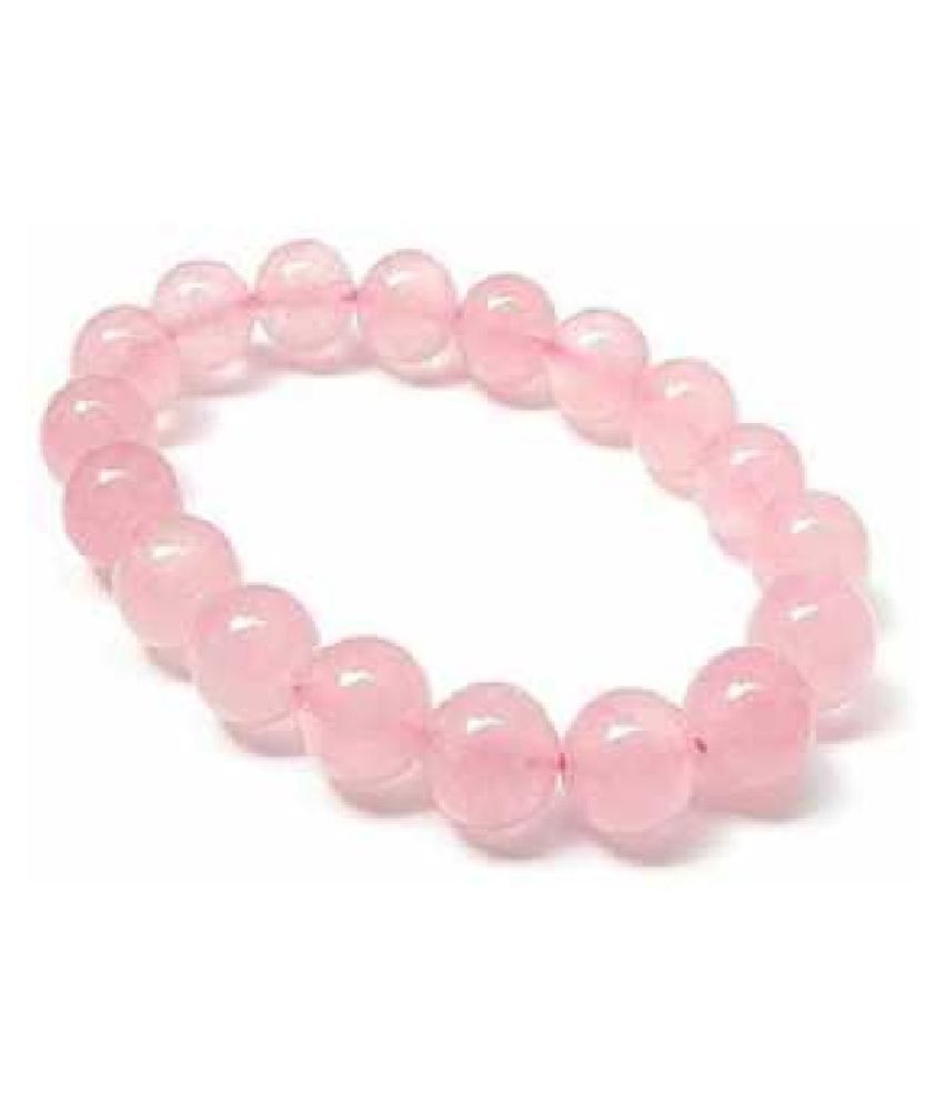 Natural Rose quartz Stone Bracelet for Astrological Purpose Bracelet by ...