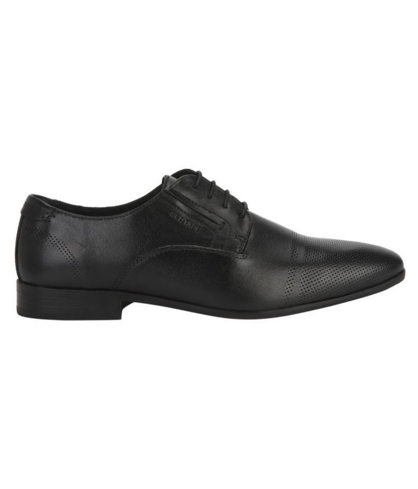 red tape black derby formal shoes
