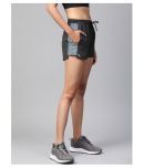 Alcis Charcoal Polyester Solid Shorts