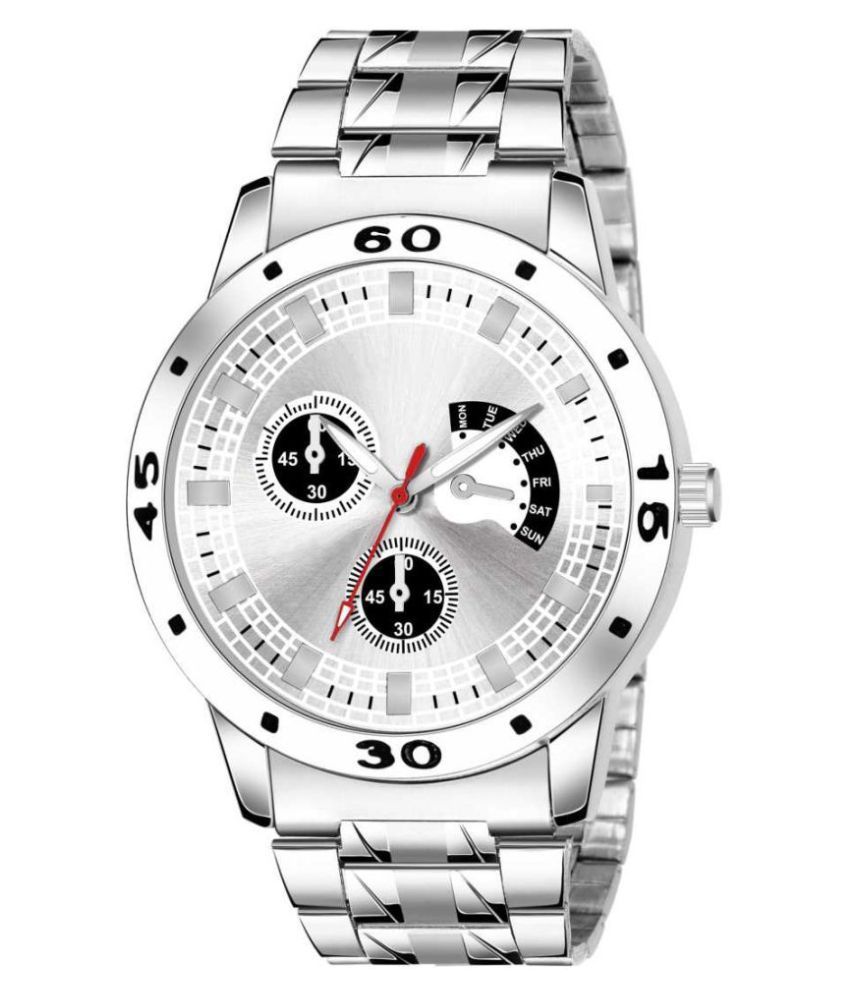     			EMPERO Silver Dial Stainless Steel Analog Men's Watch