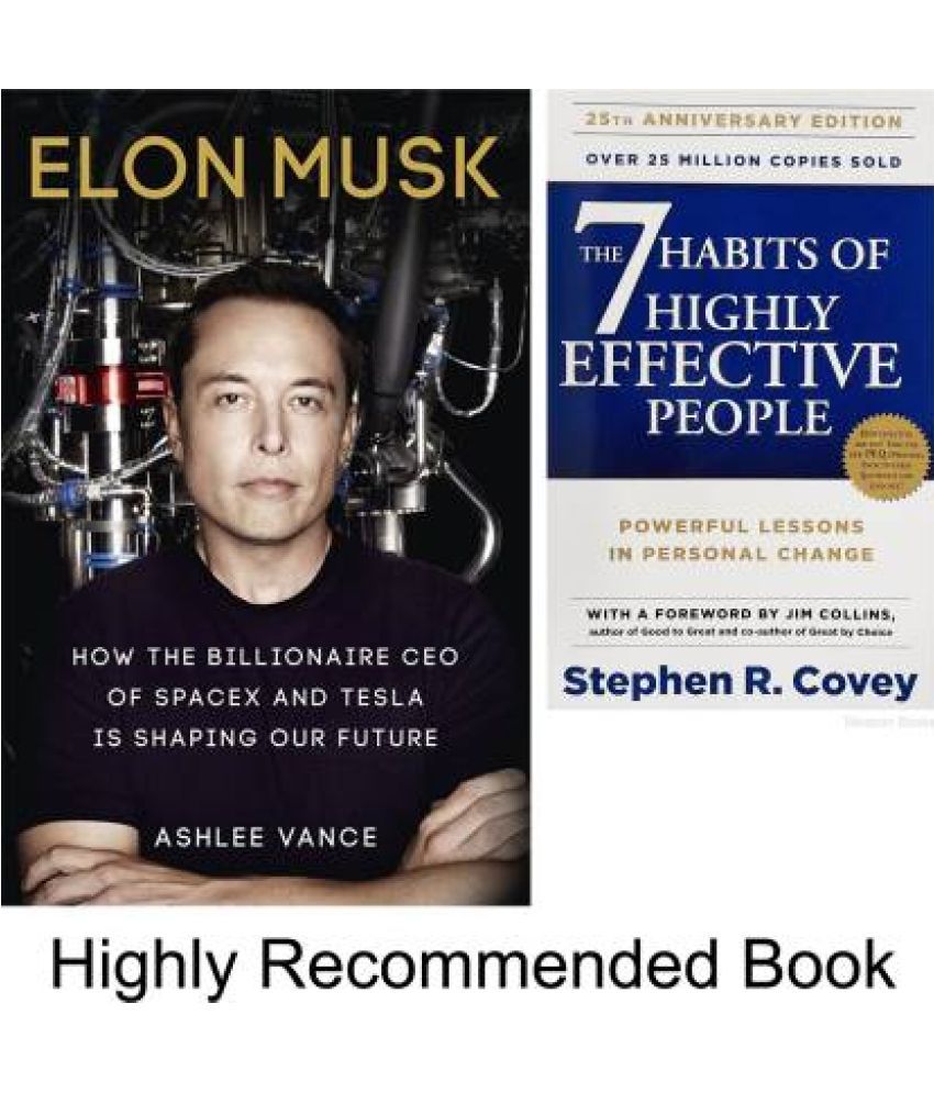     			Combo Of Elon Musk & The 7 Habits Of Highly Effective People  (Paperback, ASHLEE VANCE, R. Stephen Covey)