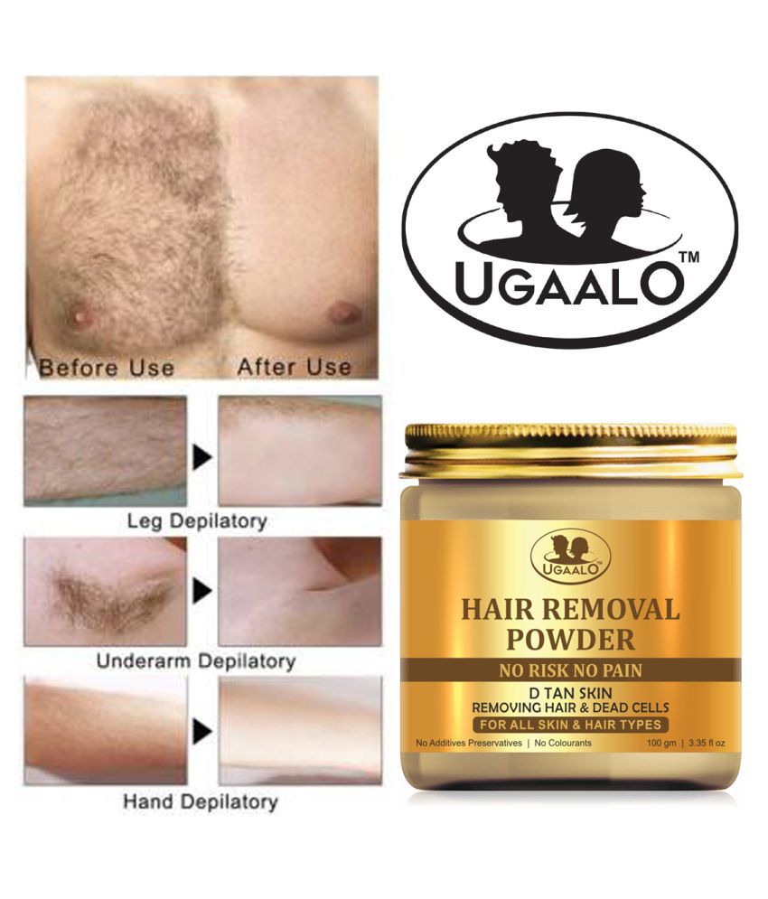 Buy Ugaalo Natural & Organic Hair Removal Powder -For All Hair Removal  Powder Hair Removal Parts Without Pain 100 g Online at Best Price in India  - Snapdeal