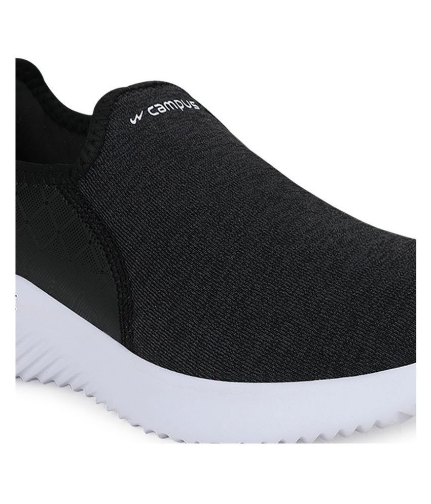 campus black colour shoes