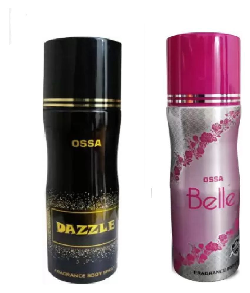     			OSSA 1 DAZZLE and 1 BELLE deodorant, 200 ml each(Pack of 2)