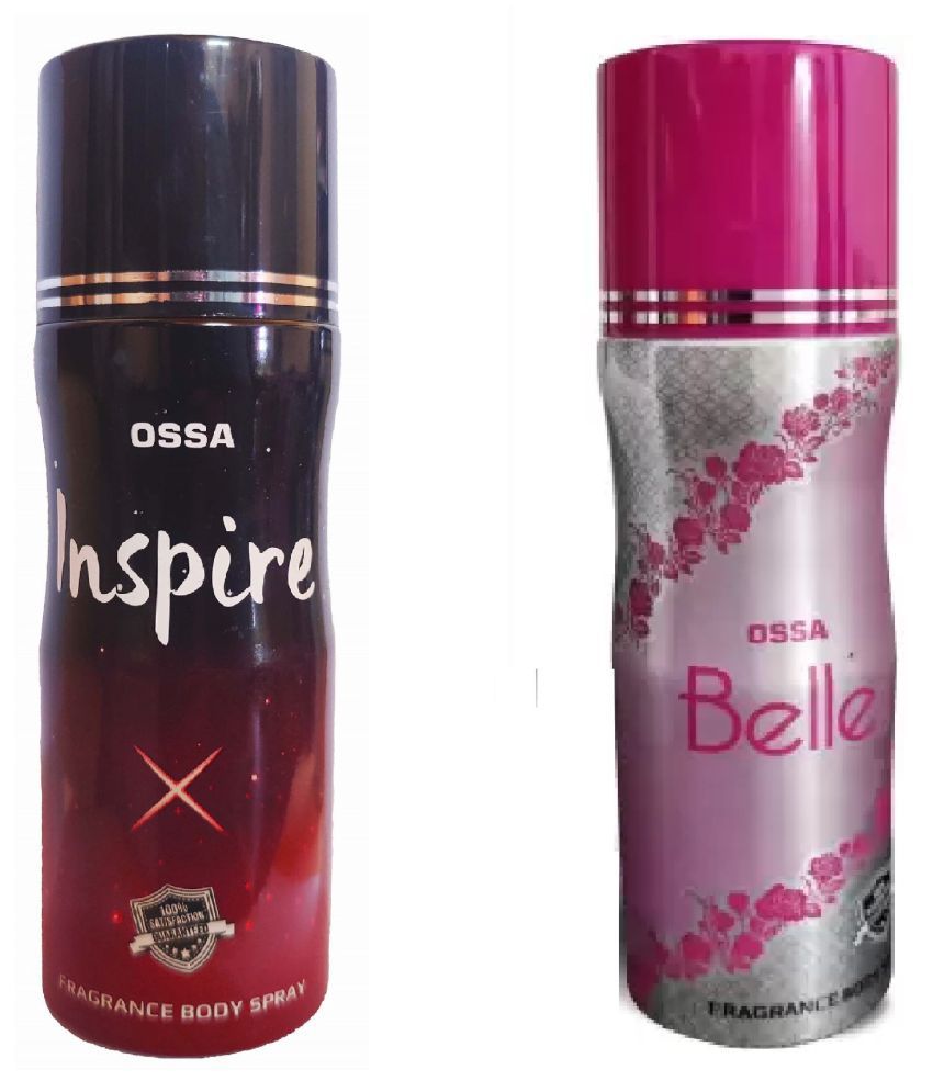     			OSSA 1 INSPIRE and 1 BELLE deodorant, 200 ml each(Pack of 2)