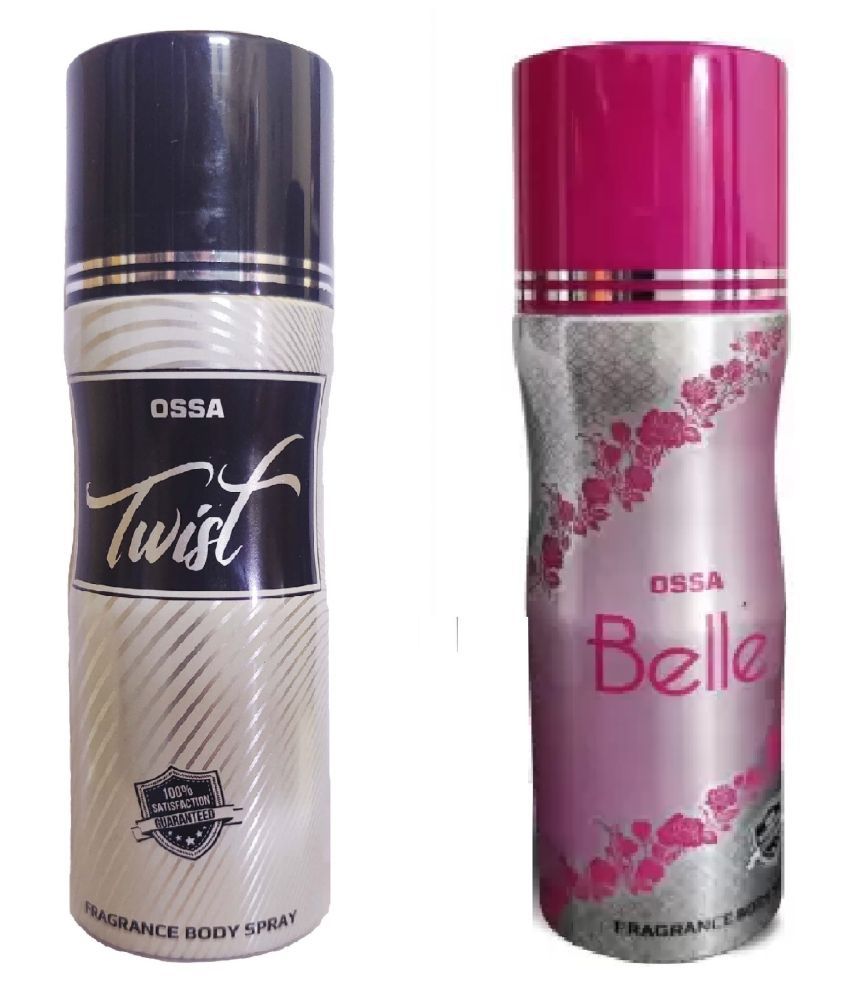     			OSSA 1 TWIST and 1 BELLE deodorant, 200 ml each(Pack of 2)