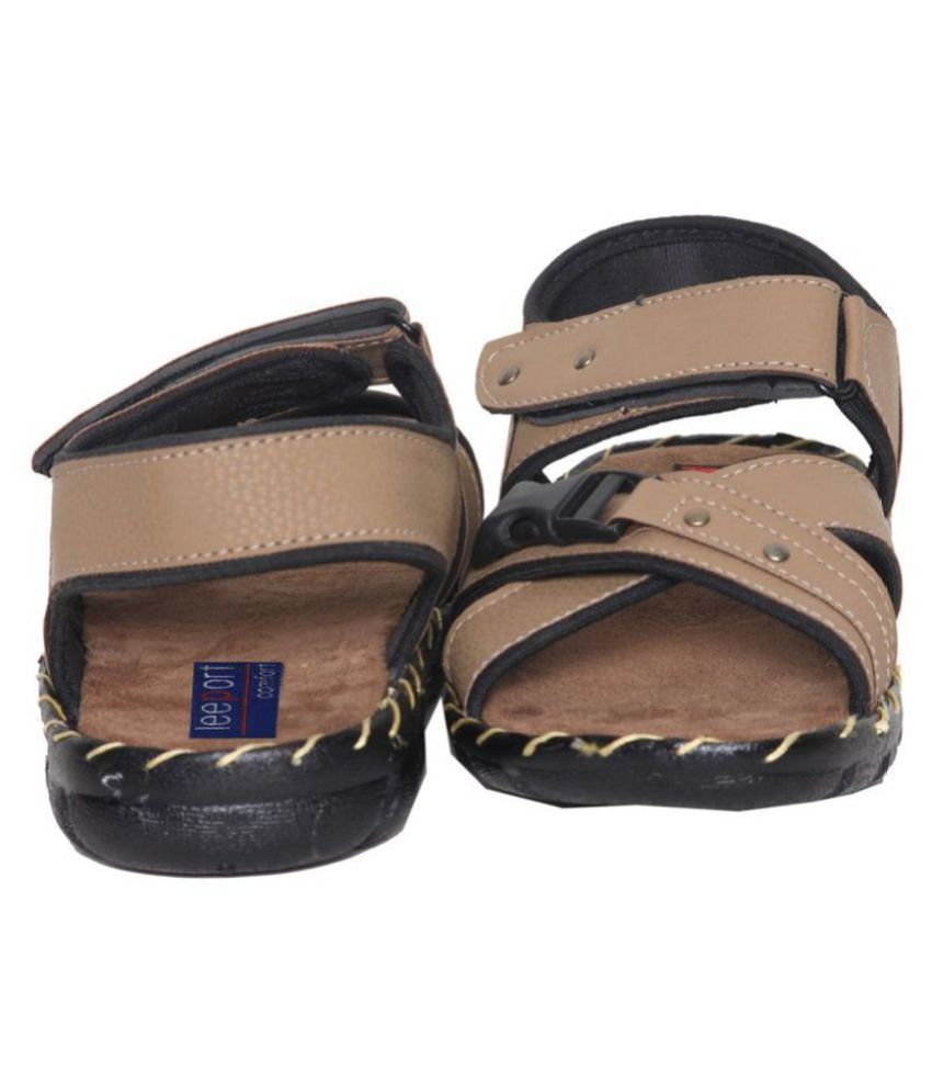 beige leather sandals