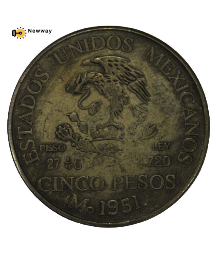     			newWay - 5 Pesos 1951 - Estados Unidos Mexicanos *Mexico (Estados Unidos)* Rare Coin 1 Numismatic Coins