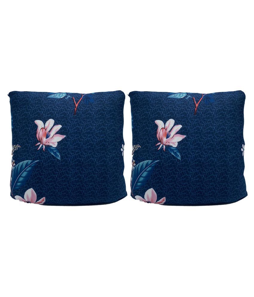     			House Of Quirk Set of 2 Polyester Cushion Covers 40X40 cm (16X16)