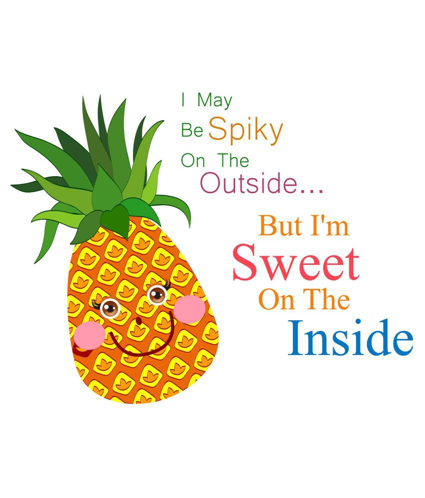     			Wallzone Fruits Quotes Sticker ( 40 x 50 cms )