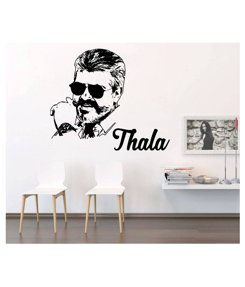     			Wallzone Thala Ajith Sticker ( 70 x 60 cms )