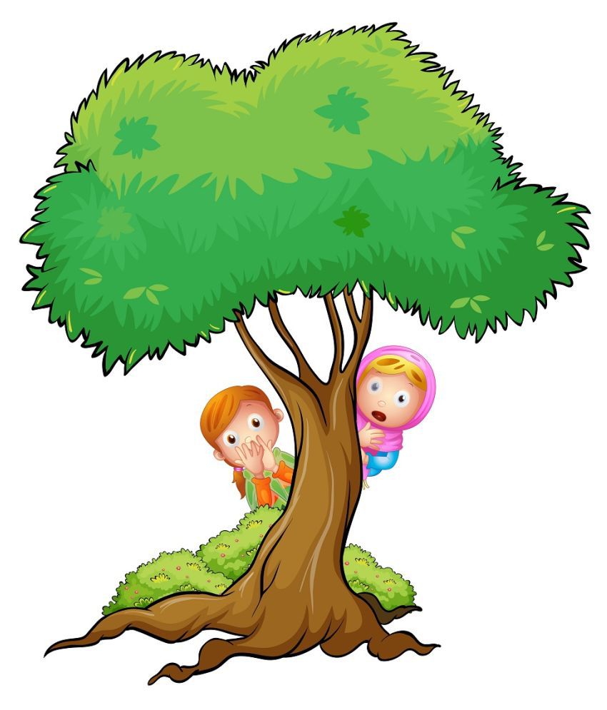     			Wallzone Tree with Kids Sticker ( 60 x 70 cms )