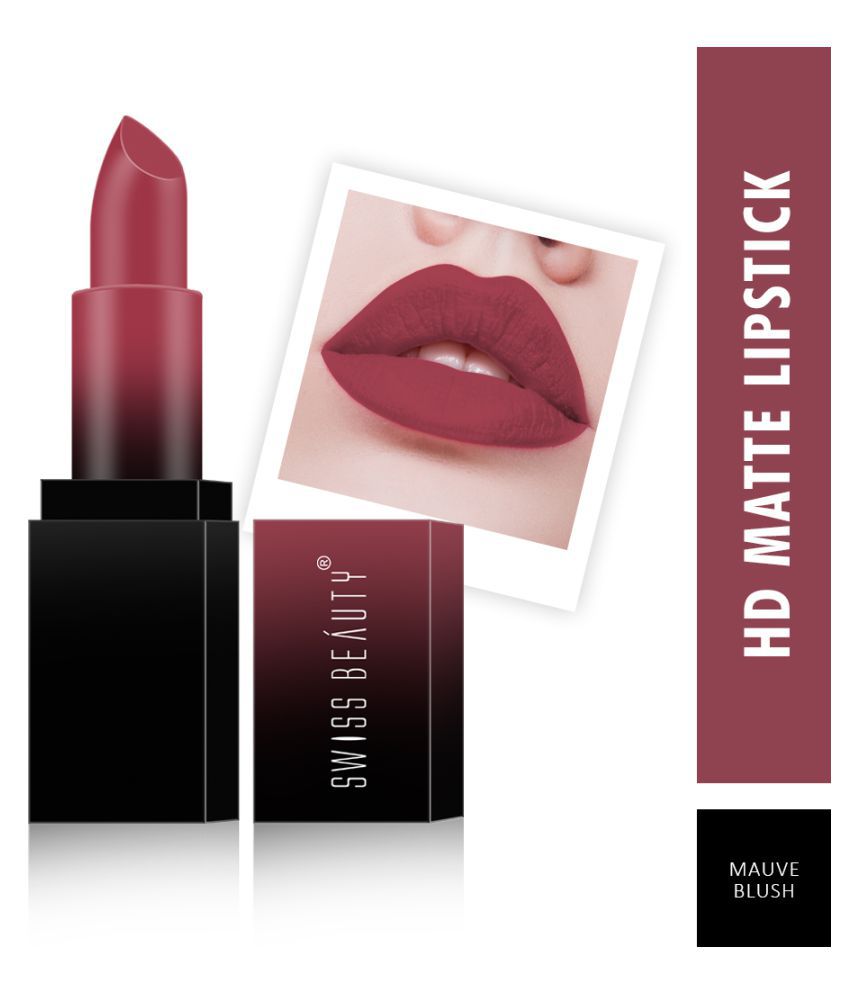 Swiss Beauty Hd Matte Lipstick Mauve Blush 3 5gm Buy Swiss Beauty Hd Matte Lipstick Mauve Blush 3 5gm At Best Prices In India Snapdeal