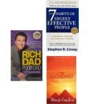 Rich Dad Poor Dad & The 7 Habits Of Highly Effective People & The Alchemist (Paperback, Robert T. Kiyosaki & Stephen R. Covey & Paulo Coelho)