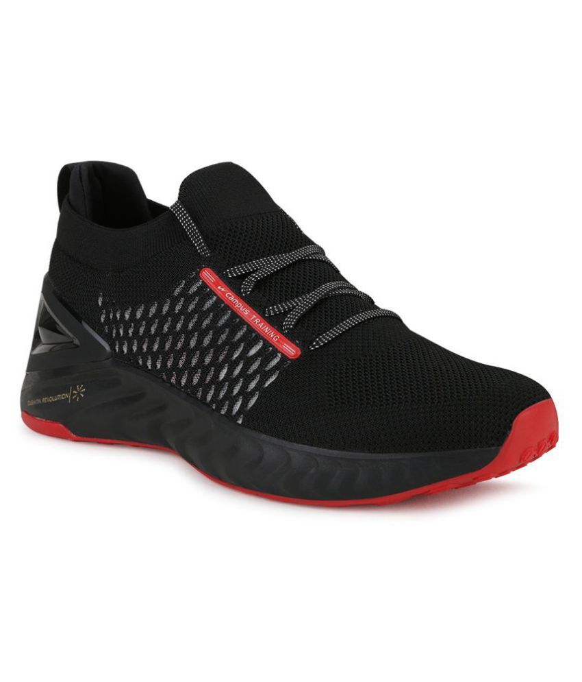     			Campus STREET-RUN Black  Men's Sports Running Shoes