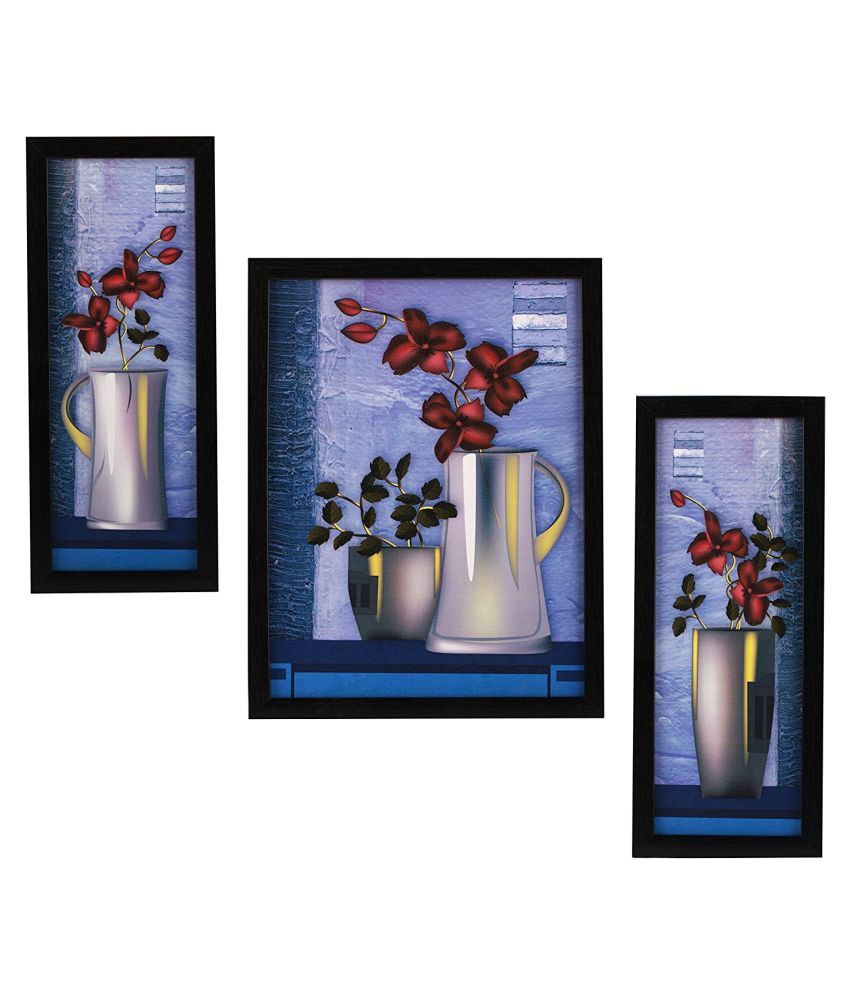     			Indianara - Floral Painting With Frame