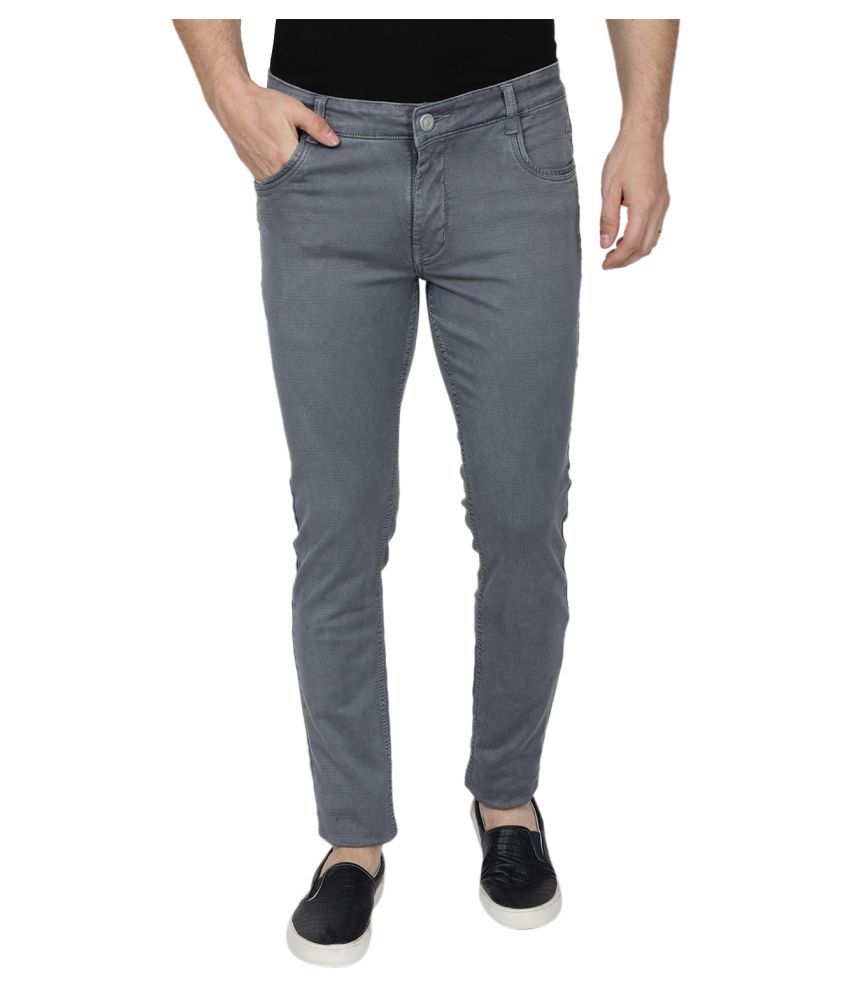 Monte Carlo Grey Regular Fit Jeans 