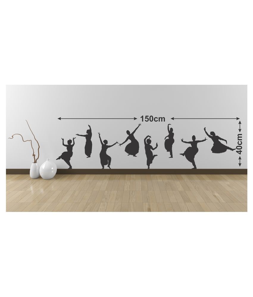     			Wallzone Classical Dance Sticker ( 70 x 75 cms )