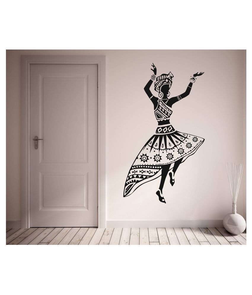     			Wallzone Dancing Woman Sticker ( 70 x 75 cms )