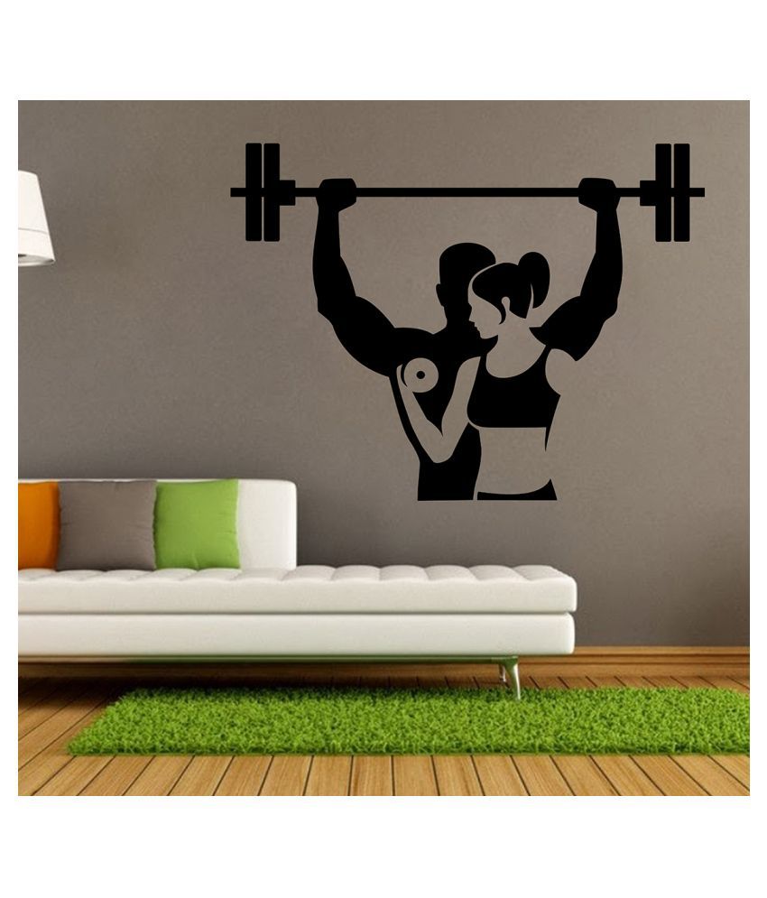     			Wallzone Gym Workout Sticker ( 70 x 75 cms )