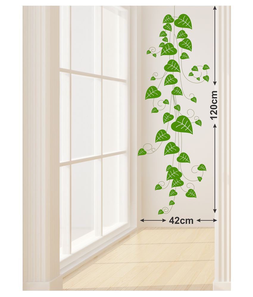     			Wallzone Leaves Sticker ( 70 x 75 cms )