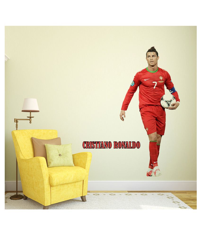     			Wallzone Ronaldo Medium Vinyl Wallstickers (80 cm x 120 cm) Sticker ( 70 x 75 cms )