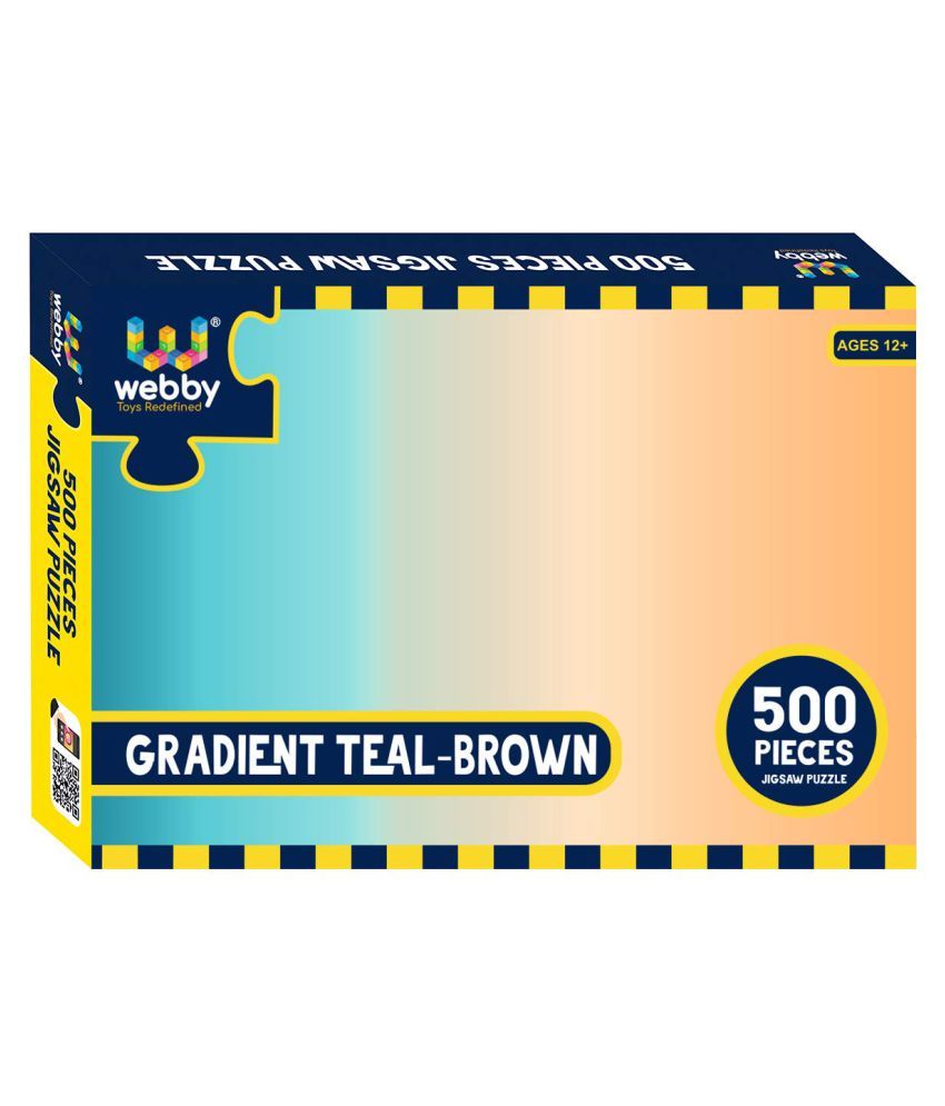     			Webby Gradient Teal-Brown Cardboard Jigsaw Puzzle, 500 Pieces