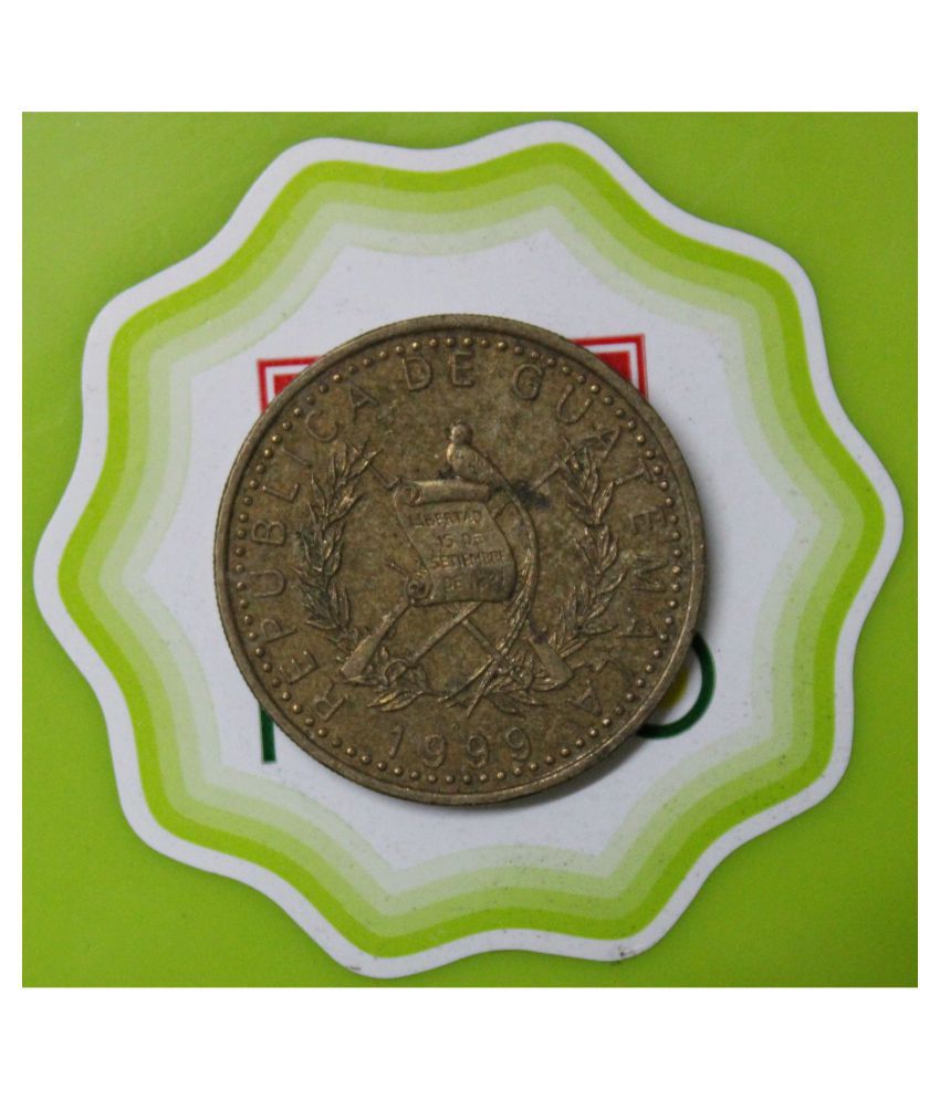    			1 Quetzal 1999 - Republic of Guatemala Liberty 15 of September of 1821 Extremely Old and  Rare Coin