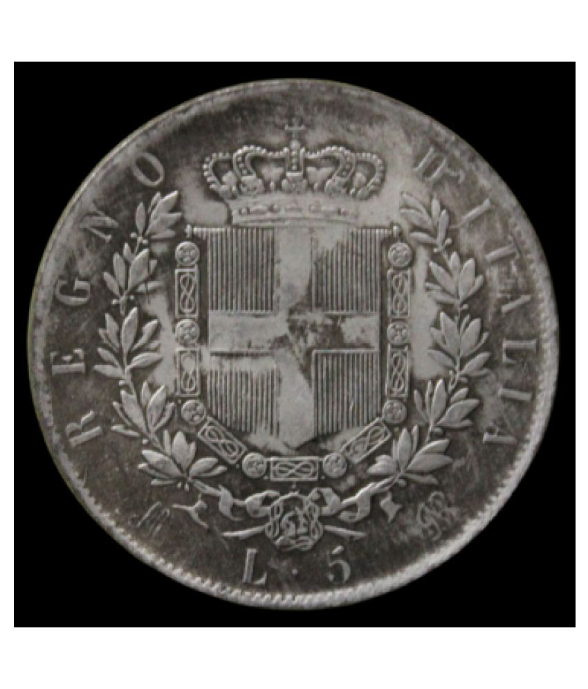     			5 Lire 1873 - Vittorio Emanuele II (1861-1878) (Italy) Very Rare Coin - - - - Preferred By Coin Collector