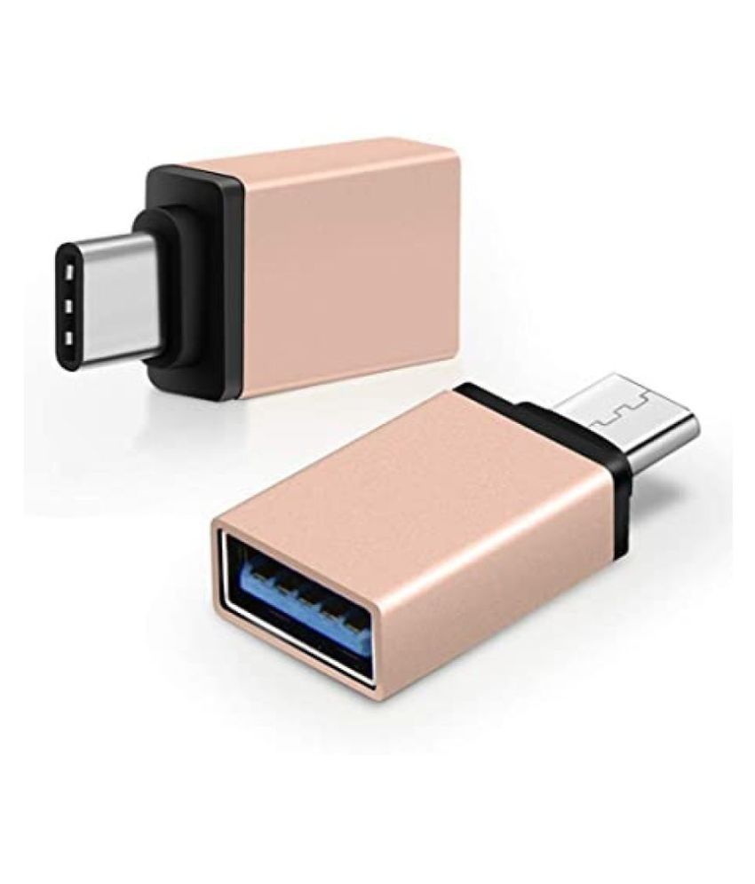 GADGETSMORE Metal High Speed Ultra Thin USB Type C Male OTG to USB 3.0 Female