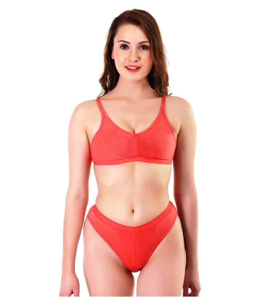     			TCG Cotton Lycra Bra and Panty Set