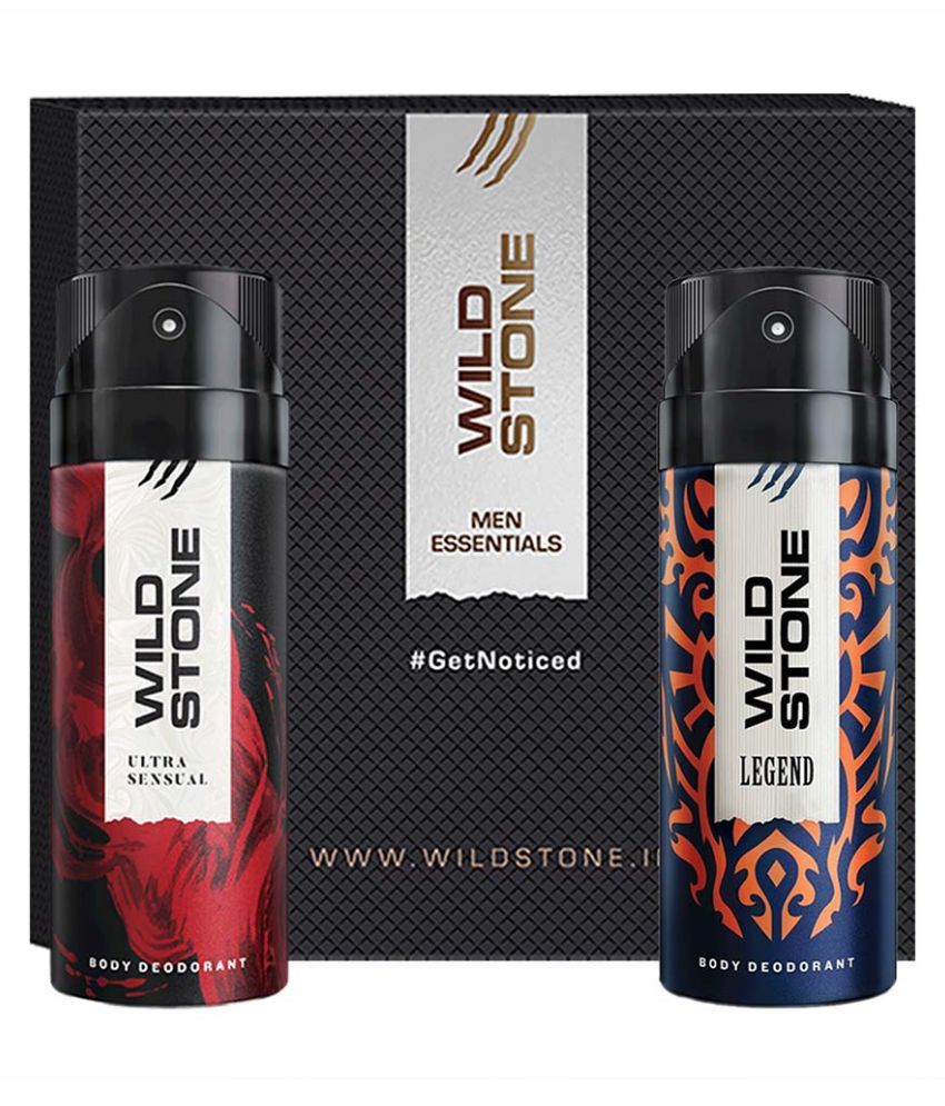     			Wild Stone Gift Box with Legend and Ultra Sensual Deodorant, Pack of 2 (150ml Each)