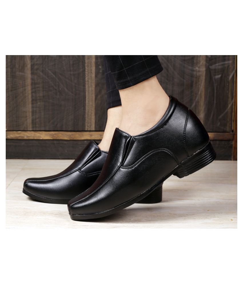     			YUVRATO BAXI Office Artificial Leather Black Formal Shoes