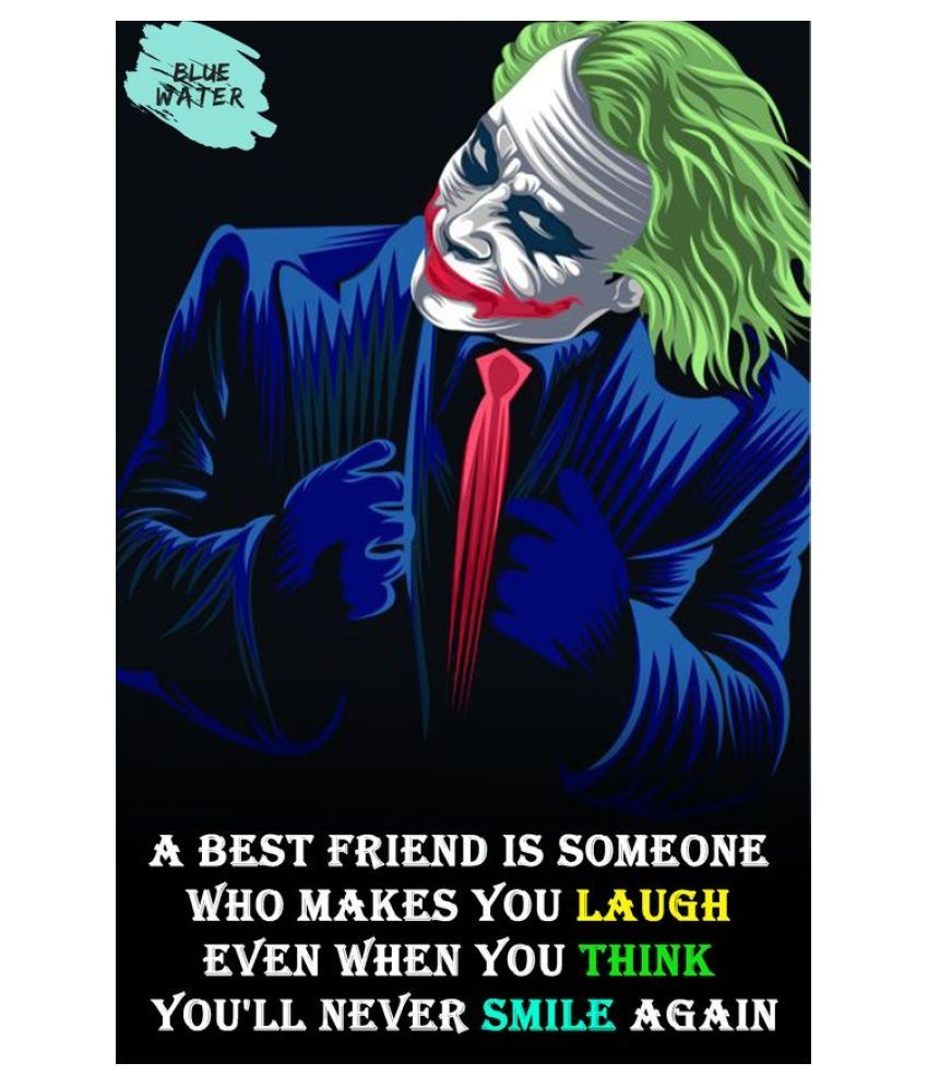 K Decor Joker Paper Wall Poster Without Frame Buy K Decor Joker Paper Wall Poster Without Frame At Best Price In India On Snapdeal
