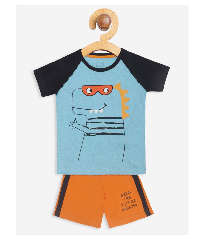 Lazy Shark Boys  Tshirt & Shorts Set