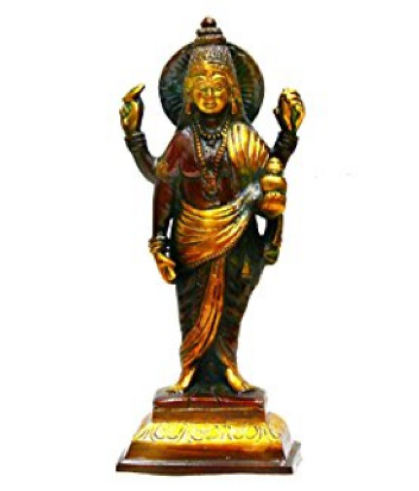 Ishatva Collections Dhanvantri Brass Idol: Buy Ishatva Collections ...