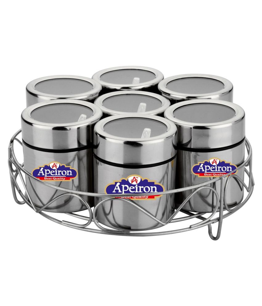     			APEIRON MULTI PURPOSE DABBA Steel Food Container Set of 7 1400 mL