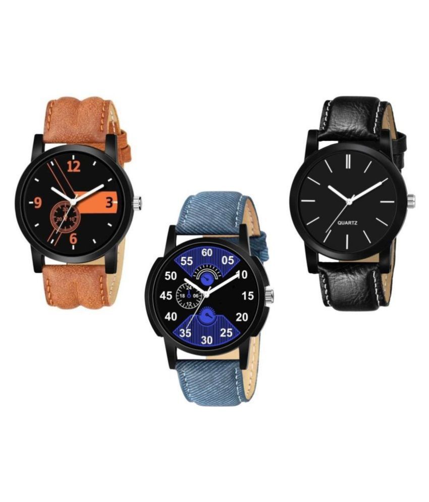     			EMPERO - Multicolor Leather Analog Men's Watch