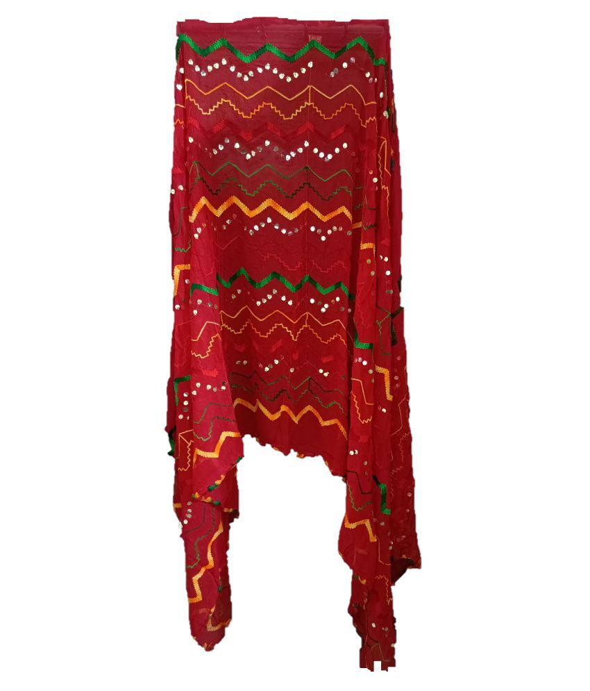     			BBQSTYLE Multicoloured Chiffon Dupatta