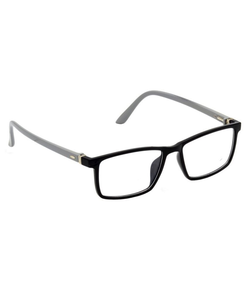 HRINKAR BLUE RAY CUT Grey Rectangle Spectacle Frame Computer Glasses ...