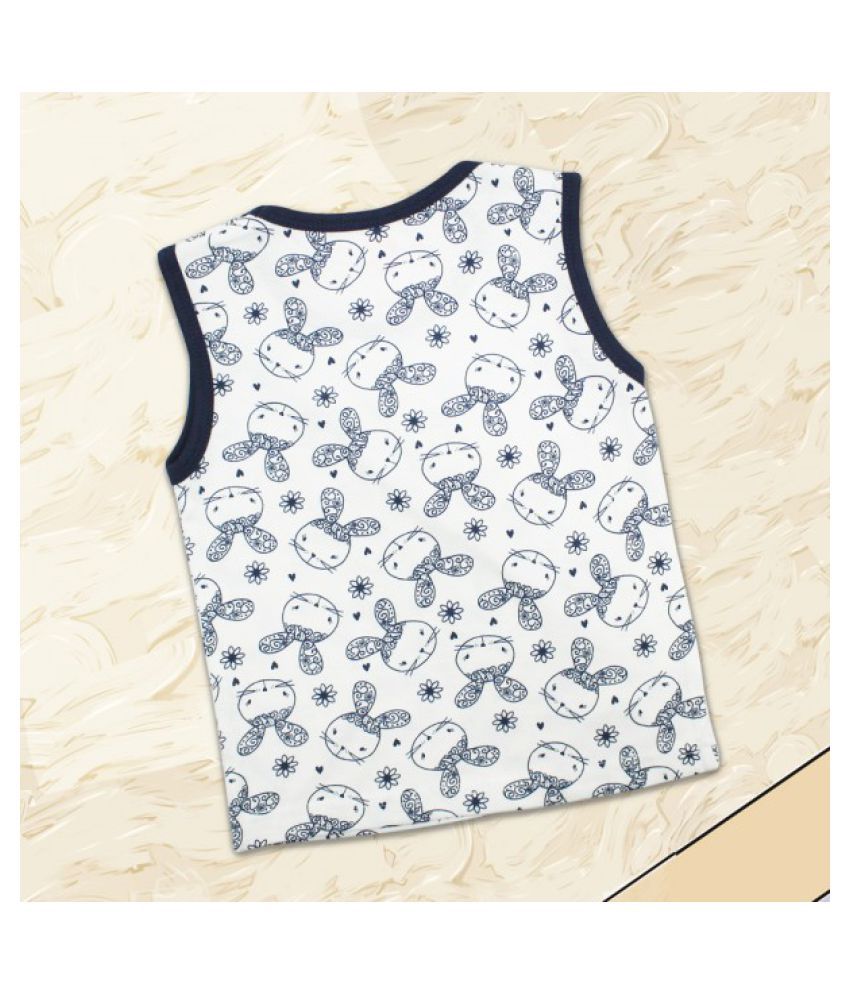 Born Babies® Baby Cotton Shirt Sleeveless Printed Shirts Baby Shirt