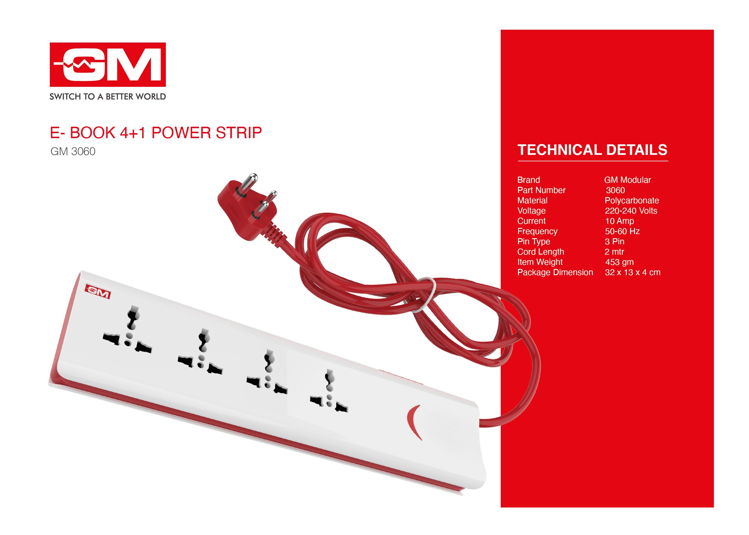 Buy GM Modular 4 Socket Extension Board Online at Low Price in India