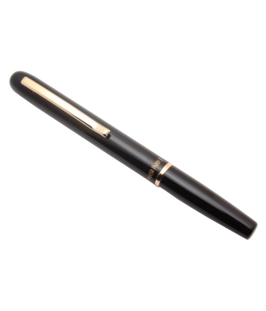     			Srpc Stylish Picasso Parri Figo Roller Ball Pen With Long Magnetic Cap Lacquer Black & Gold