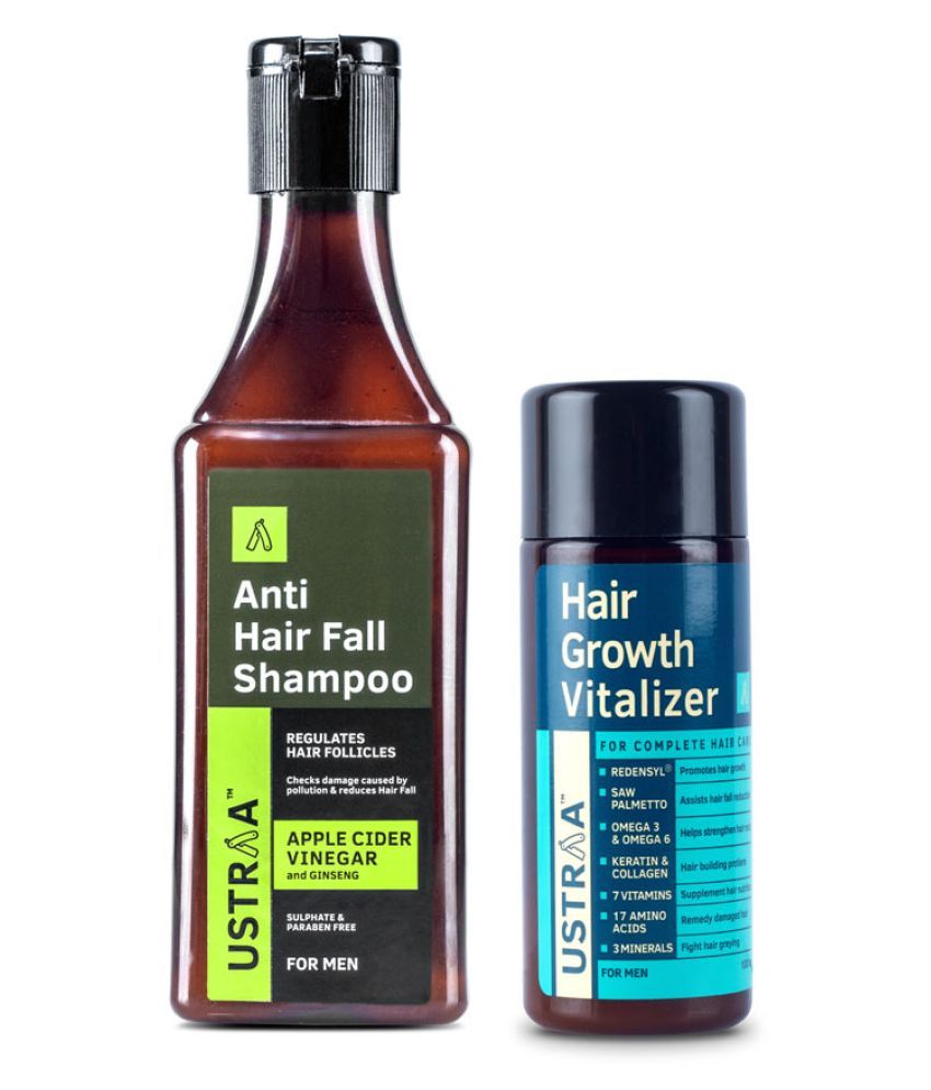 Ustraa Hair Growth Vitalizer 100 ml & Anti Hair Fall Shampoo 200 ml