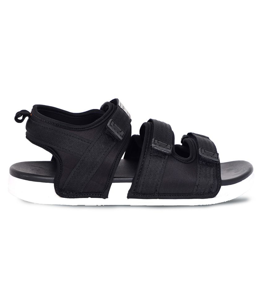 aadi men black sandals