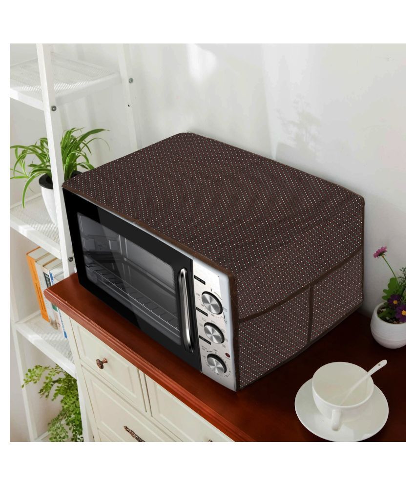     			E-Retailer Single Polyester Brown Microwave Oven Cover -