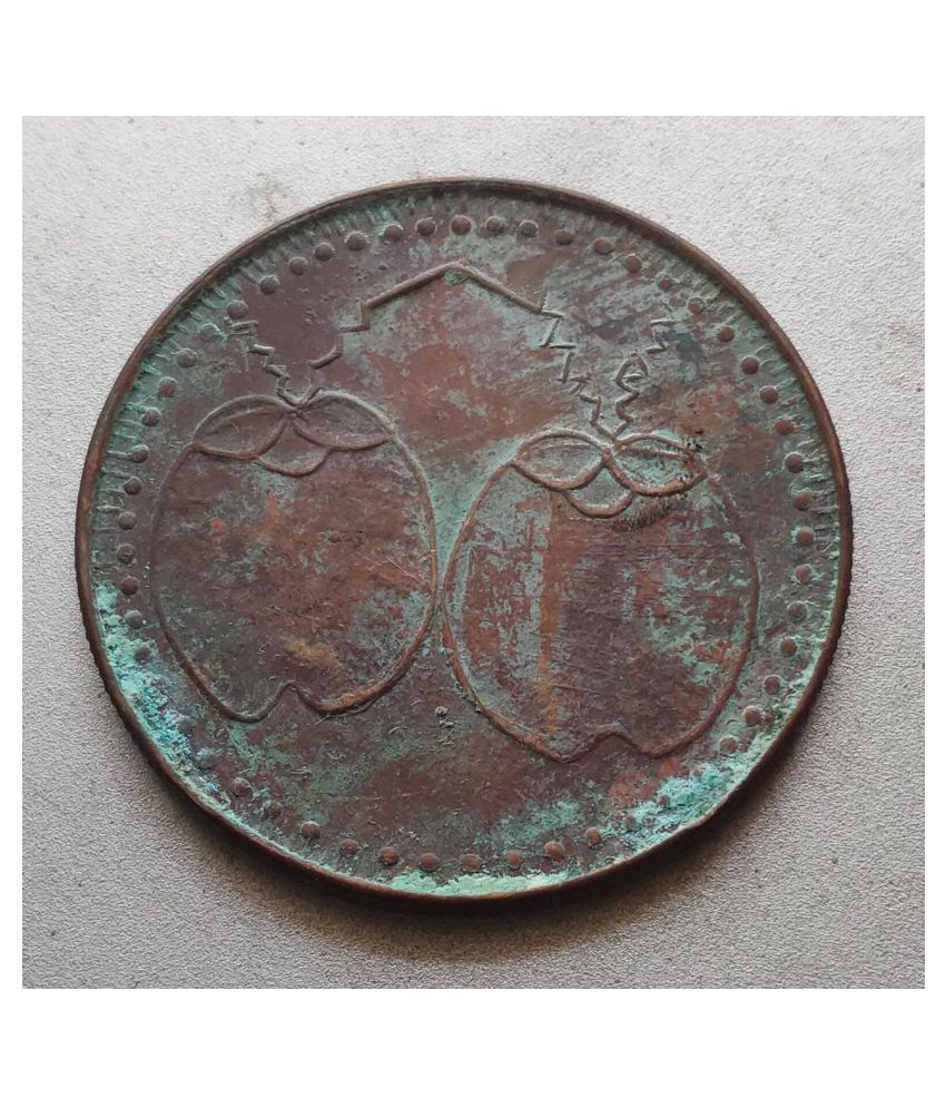     			UK ONE ANNA EAST INDIA COMPANY STOP WATCHER FUNCTION FRUIT COIN