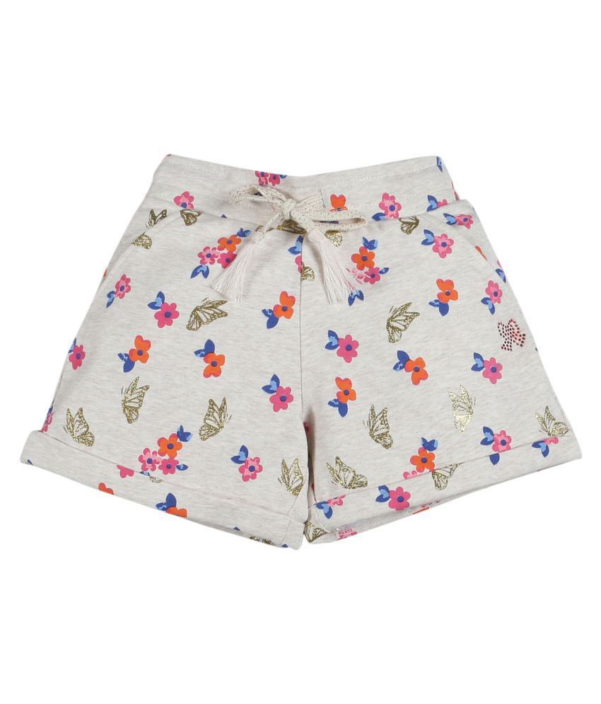 Plum Tree Girls  All Over Butterfly Floral Printed Shorts