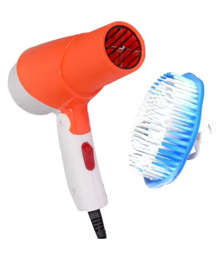 VEGA Blooming Air Foldable 1000 Watts Hair Dryer With Heat  Cool Setting  And Detachable Nozzle 