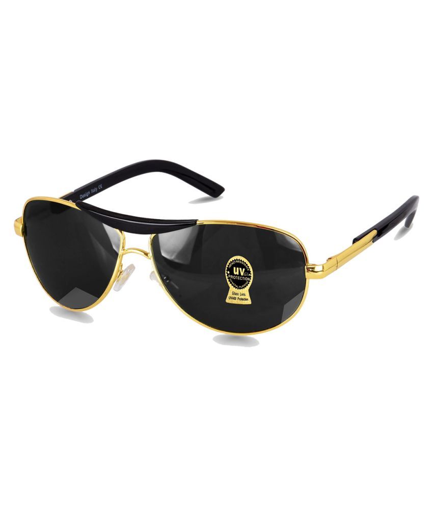 GLAMORSTYL Black Pilot Sunglasses ( Pilot Classic ) Buy GLAMORSTYL Black Pilot Sunglasses